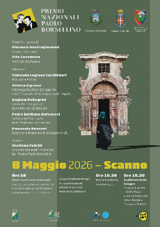 Domani Scanno ospita il Premio nazionale Paolo Borsellino dedicato alla legalità